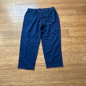 Basic Editions Navy Blue Sweat Pants, Size XL